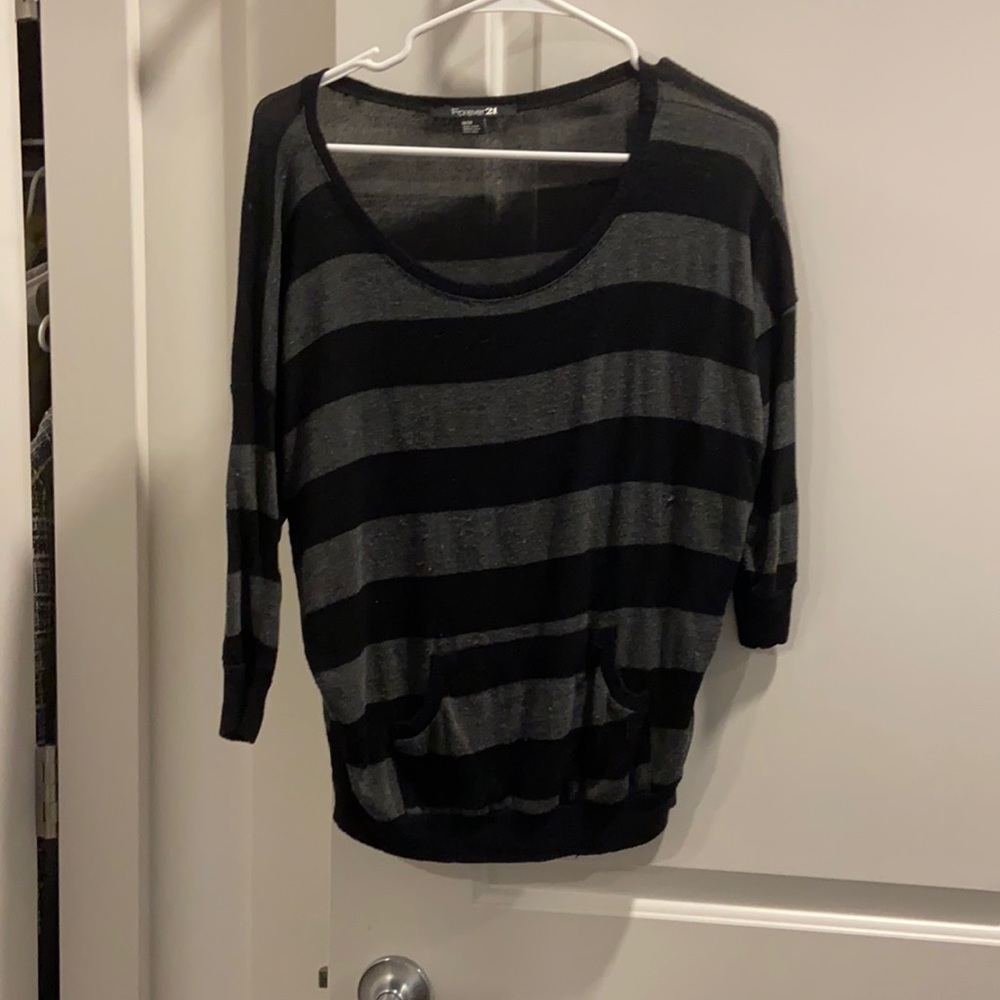 Soft striped sweater shirt